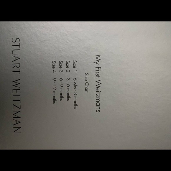 Stuart Weitzman Baby 50/50 Crib Shoes 6-9 Months - Picture 4 of 5